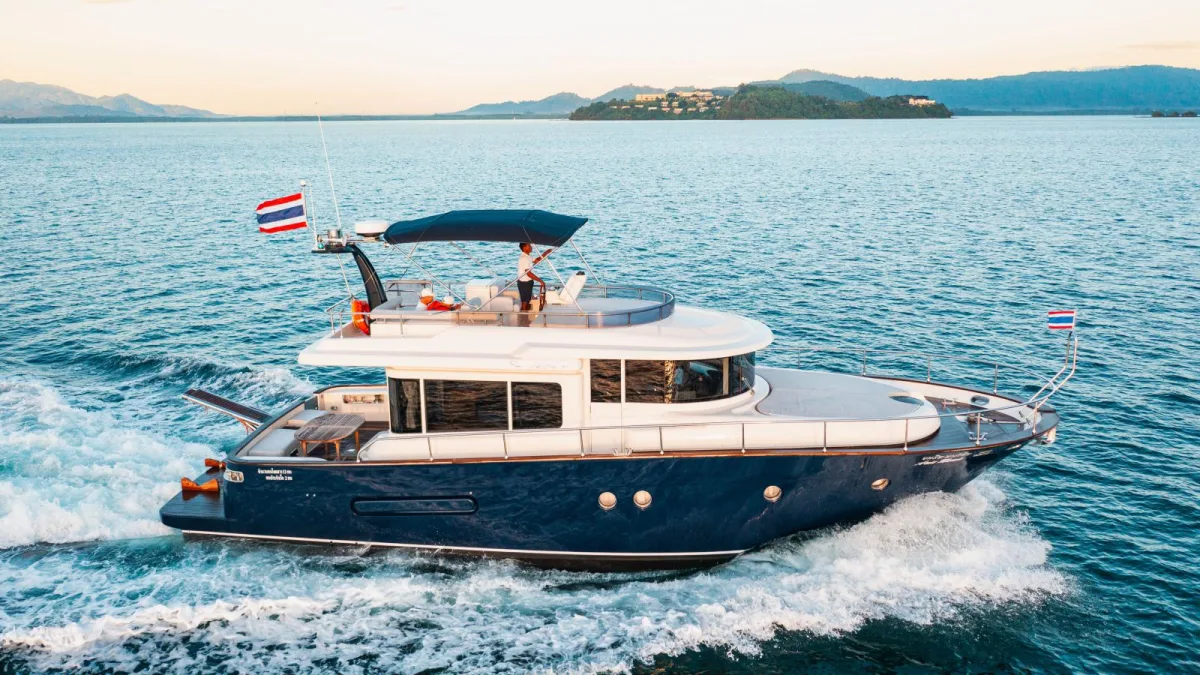 Ariella — 51ft Apreamare / Ferretti Charter Krabi to Koh Rok Islands (Rok Nok &amp; Rok Nai)